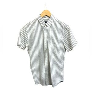 Express Gray Striped Men's Shirt
